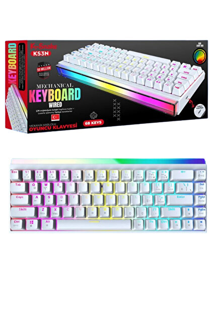 Blackbird Game Center K-Snake KS3N Mekanik Klavye - RGB Red Switch