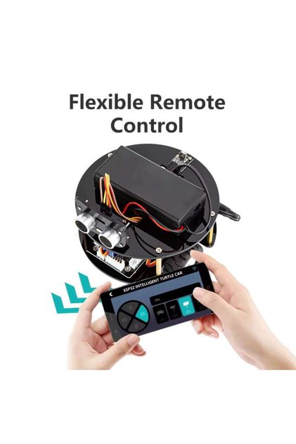 Jucarie Educationala Tetea, Kit STEM Robot, testoasa inteligenta, modul Arduino/ESP32 WIFI