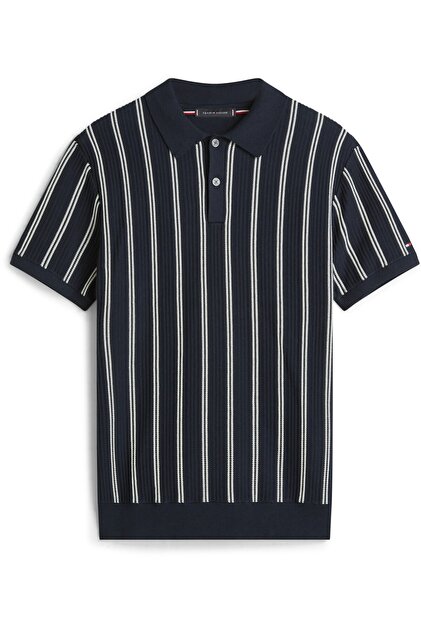 Tommy Hilfiger KNITTED VERTICAL STRIPE SS POLO - Fiyatı, Yorumları