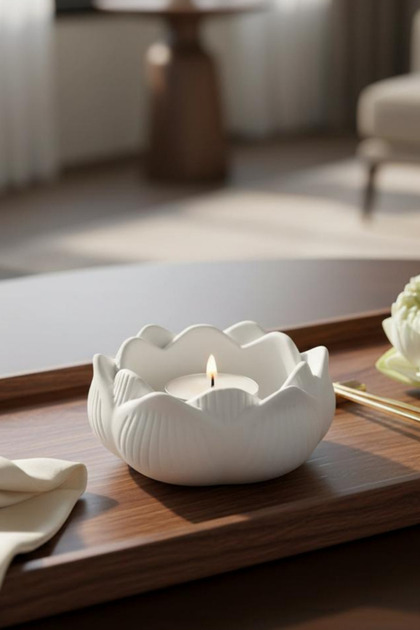 Lotus Silikon Mumluk Kalıbı - Taş Tozu Kalıbı - Silikon Kalıp - M231