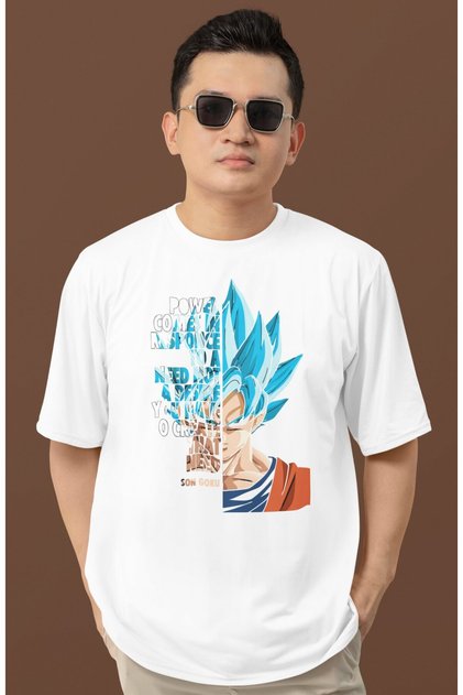 Son Goku Dragon Ball Printed Unisex Oversize Anime Series Character T-Shirt