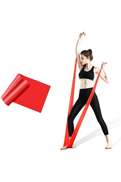 GUS Company 2 Metre Kırmızı Yoga Pilates Egzersiz Bandı Terabant