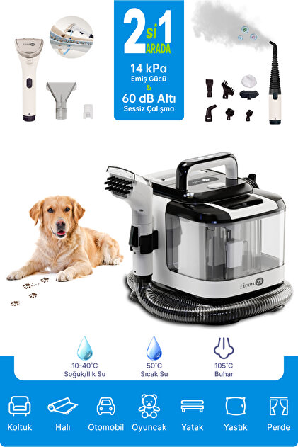 Livenzi SY-F01A Halı ve Koltuk Yıkama & Buharlı Temizlik Makinesi