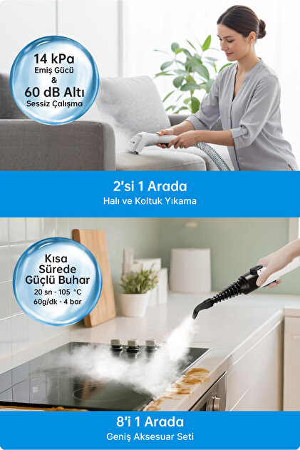 Livenzi SY-F01A Halı ve Koltuk Yıkama & Buharlı Temizlik Makinesi