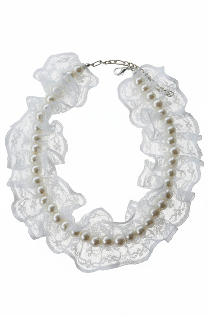 Pearl Dog Necklace - Leash - Collar