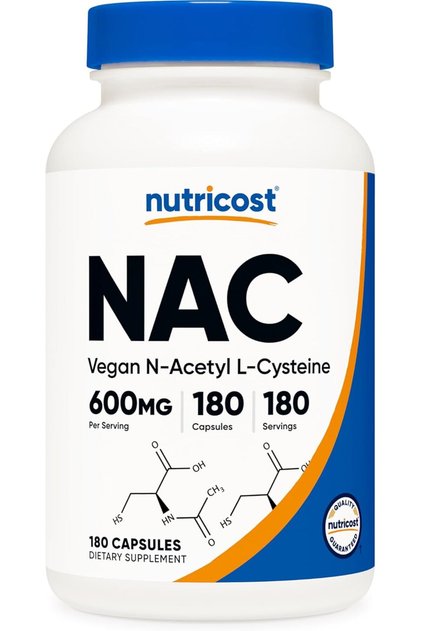 N-Acetyl L-Cysteine (NAC) 600mg, 180 Capsules - Non-GMO and Gluten-Free, Amino Acid