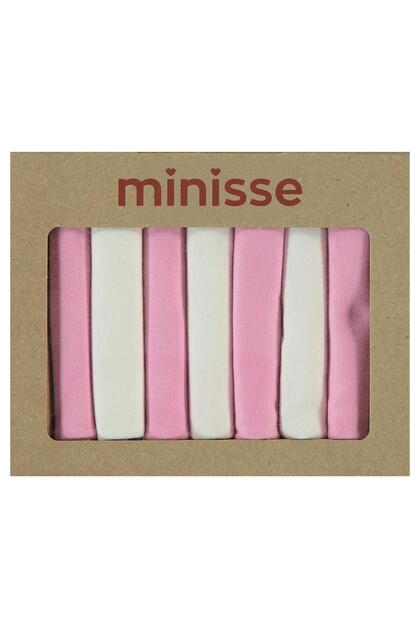 Flat 7 Pack Mouth Wipes - Pink