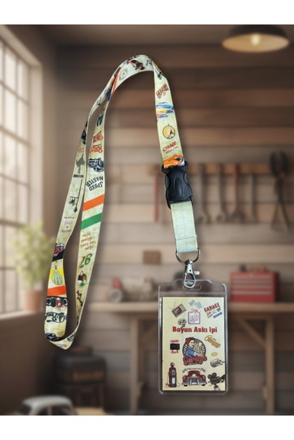 Garage Service Themed Neck Strap Lanyard