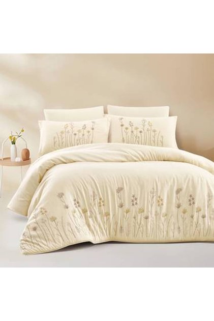Single embroidered bedspread set, 4 pieces, Nicole Bazaar Home, 180*240cm, with sewn-in filling