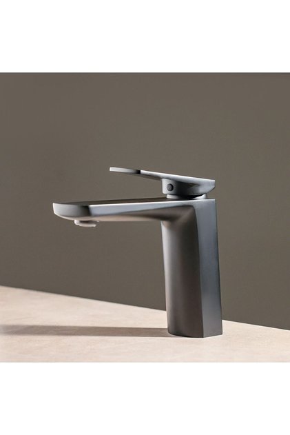 Yana Basin Mixer - Stylish Black Brass Body Faucet for Modern Bathroom