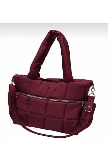 Rettangolo Speciale - Su Geçirmez Puffer Çanta - Bordo