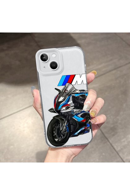 iPhone 13 Compatible Case with Transparent Camera Protection Bmw Pattern Soft Silicone Phone Case