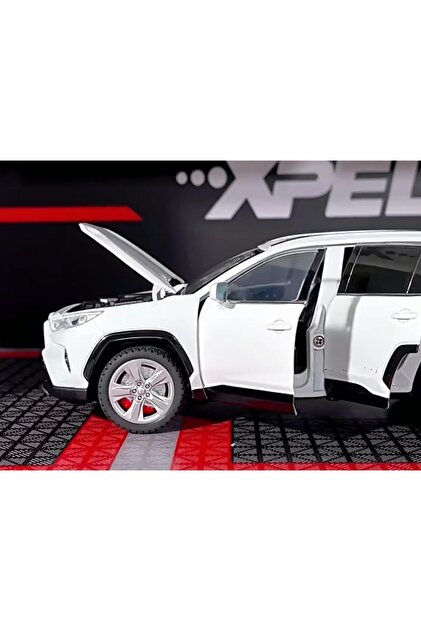 【超希少貯金箱】「ACTION PLATINUM SERIES」1:24スケール Asya Oyuncak Kutulu Koleksiyon 1 / 24 Ölçek Toyota RAV4 Beyaz