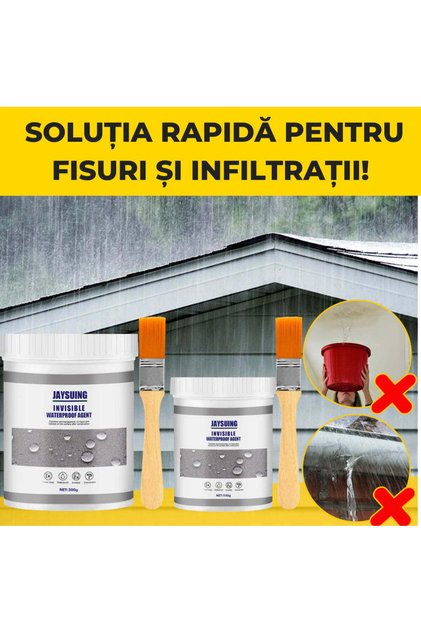 Sigilant transparent impermeabil pentru crăpături