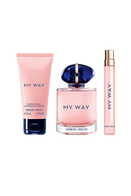 Giorgio Armani My Way Edp Kadın Parfüm Seti 90 ml + 10 ml + Vücut