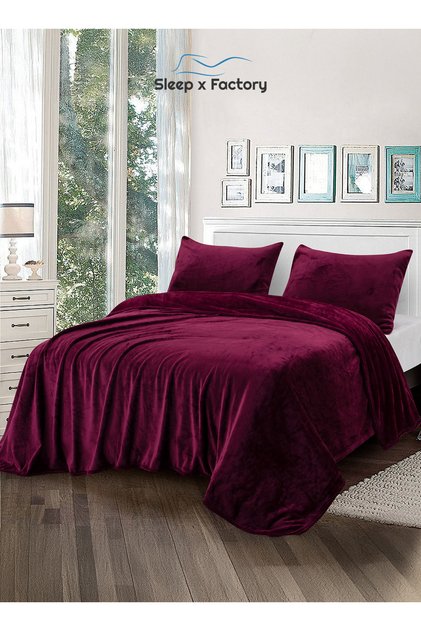 Luxury Safari Blanket Set – 4 Pieces | Velvet Blanket 200×240 cm + 2 Pillowcases + Carry Bag