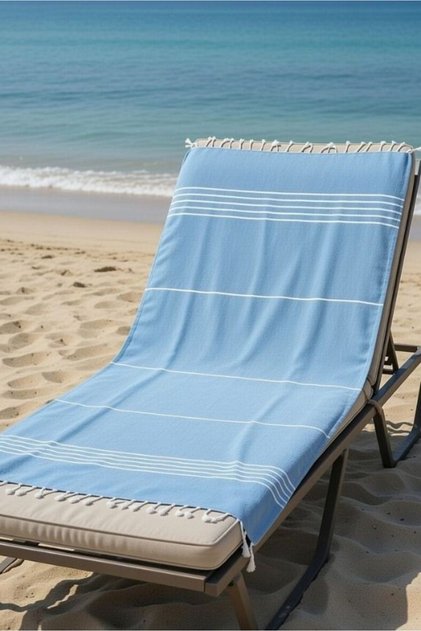 Mika 100% Cotton Peshtemal Towel 100X180 cm | Beach Towel, Hammam Peshtemal, Quick-Drying Lightweight Bath Towel