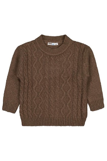 Hair Braided Sweater for 2-5 Years Old - Beige 4-5 Years Old