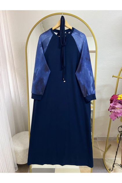 Women's Kupa Detailed Belted Hijab Dress