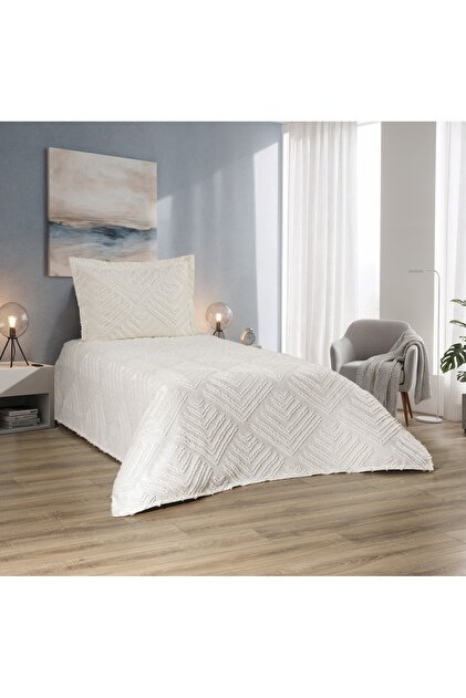 Nordic Helen 2 Piece t Single Y Bedspread Cream