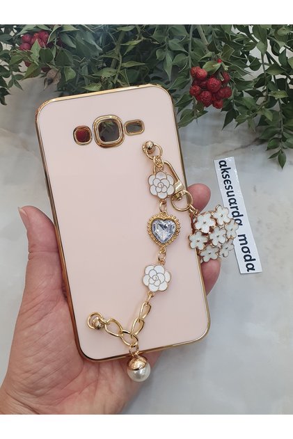 Samsung Galaxy J7 - J7 2015 - J7 Core Compatible Floral Hand-Held Laser Cut Shiny Case