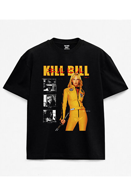 kun inaki Kill Bill Volume Baskılı Siyah Unisex Tişört - Fiyatı