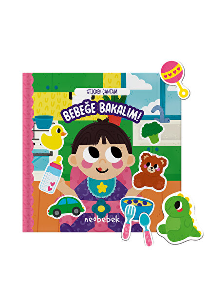 Sticker Çantam - Bebeğe Bakalım! (Jelly Stickerlı Hikaye Kitabı)