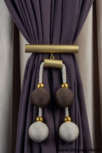 Medium Tie-Down Custom Made Rope Wrap 4 Ball Curtain Tie Braçol Curtain Accessory