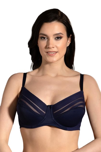 Γυναικείο Σουτιέν D Cup χωρίς επένδυση Navy Blue