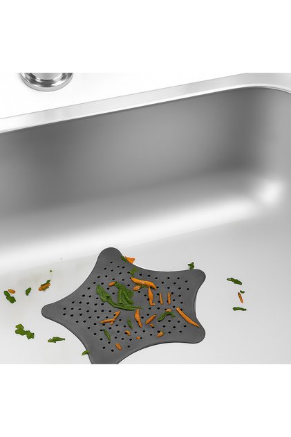 Silicone Star-Shaped Drain Strainer – Water-Permeable, Debris Catcher Cover for Shower, Sink, and Bathroom