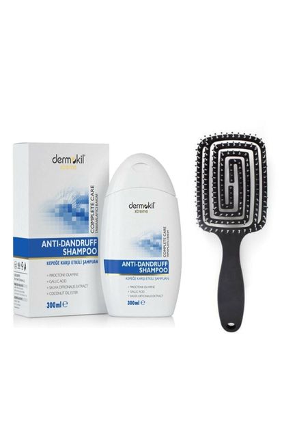 Dermokil Nascita Üç Boyutlu Saç Fırçası Pro 10 Xtreme Kepeğe Karşı Etkili Şampuan 300 ml - 1