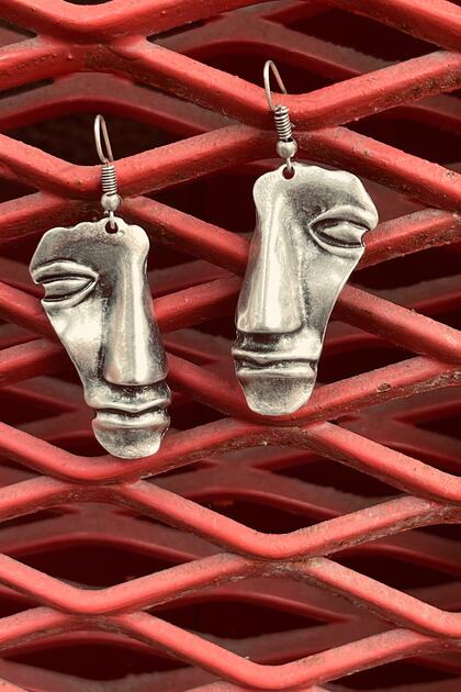 Half Face Figure Earrings
