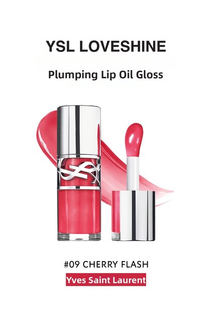 9 Cherry Flash Lip Oil with Lip Gloss and Plumping Effect 6 ml