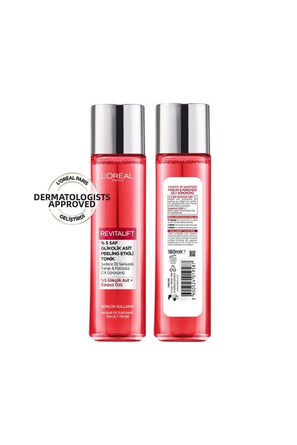 L'Oréal Paris Revitalift 5% Pure Glycolic Acid Peeling Effect Tonic 180ml