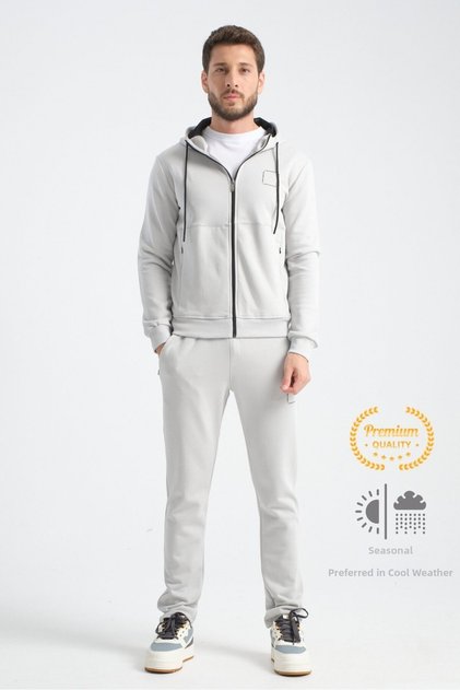 Stone Men's Tracksuit Set Seasonal Luxe Quality Cotton