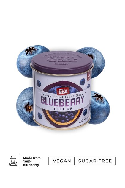Blueberry Dried Fruit 30 Gr Premium - Freeze Dried Crispy Blueberries