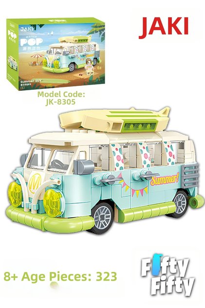 Jaki Maker Pop Holiday Bus -Jk8305(323 Pieces) Toy Construction Set