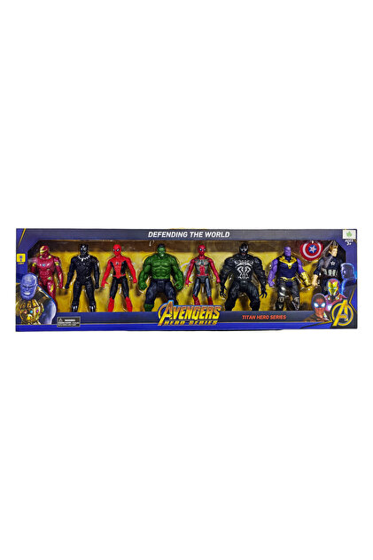 アメコミ Defenders 16冊 Hulk Ironman スパイダーマン Brother Toys Avenger 8li 16 Cm. Işıklı Süper Kahramanlar Set
