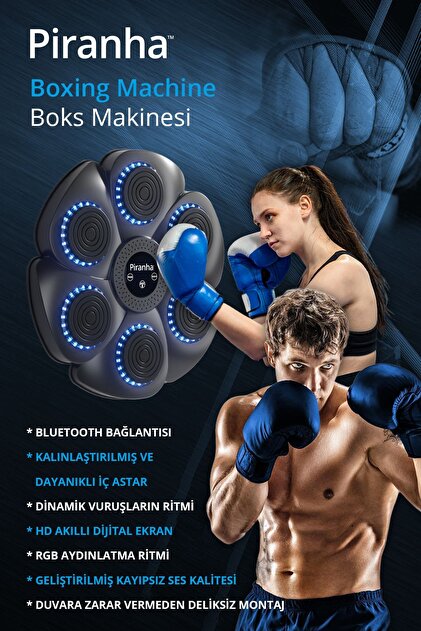 Piranha T‑227 Refleks Geliştirici Boks Eğitim Makinesi | Bluetooth