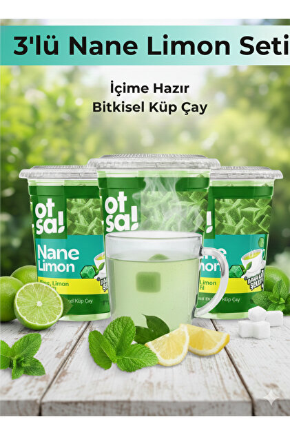 Otsa 3x Küp Nane Ferahlığı Ve Limon Tazeliğiyle Doğal Şifa Çayı