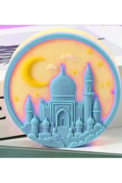 Cami Bulut Hilal Ay Yıldız Ramazan Kurban Bayram Silikon Kalıp K-1524, Taş Tozu Alçı Mum Kalıbı