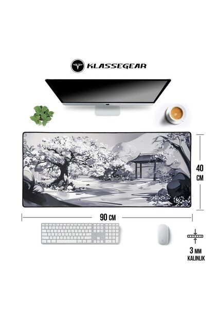 KlasseGear Pro Zen Garden 90x40 Cm Xxl Gaming Oyuncu Mouse Pad