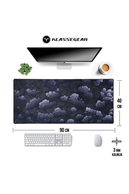 KlasseGear Pro Nimbus 90x40 Cm Xxl Gaming Oyuncu Mouse Pad