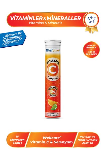 Vitamin C 1000 Mg & Selenium 55 Mcg 15 Effervescent Tablets
