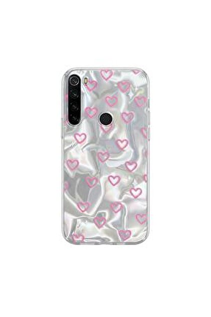 ATISIJIE Custodia per Xiaomi Redmi Note 8,Fiore Fiori Trasparente con
