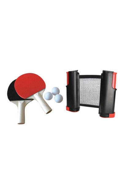 T157 Masa Tenis Seti | Her Masaya Uygun Ayarlanabilir File | 2 Raketi & Toplarıyla
