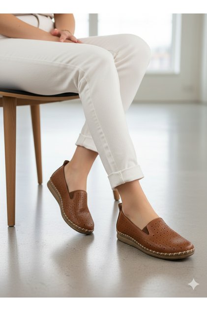 Women's Shoes, Ballet Flats, Hand-Stitched, Non-Opening, Stylish, Comfortable, Suitable for Daily Wear