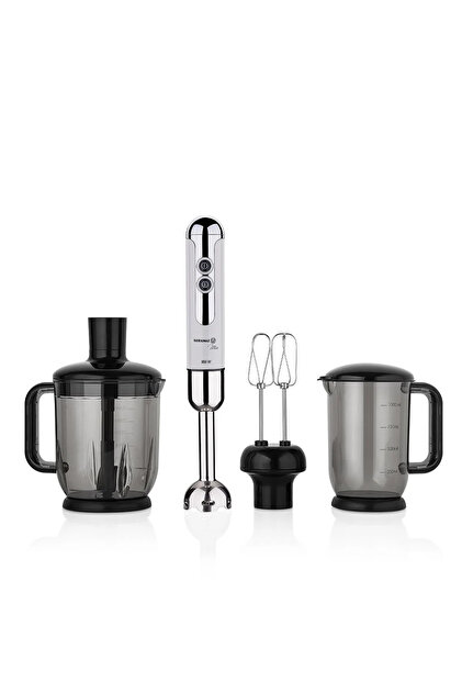 KORKMAZ Mia Vanilya Krom Mega Blender Set A447-14 - Fiyatı, Yorumları