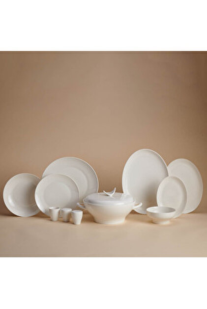 【ONEIDA 】LILAC TIME ディナーセット 8名用サーバー付き54本 KORKMAZ Lidya Collection 60 Parça Platin Yemek Takımı A8186