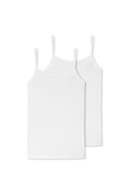 Damen Spaghettitop, 2er Pack - Single Jersey, Serie 95/5, uni